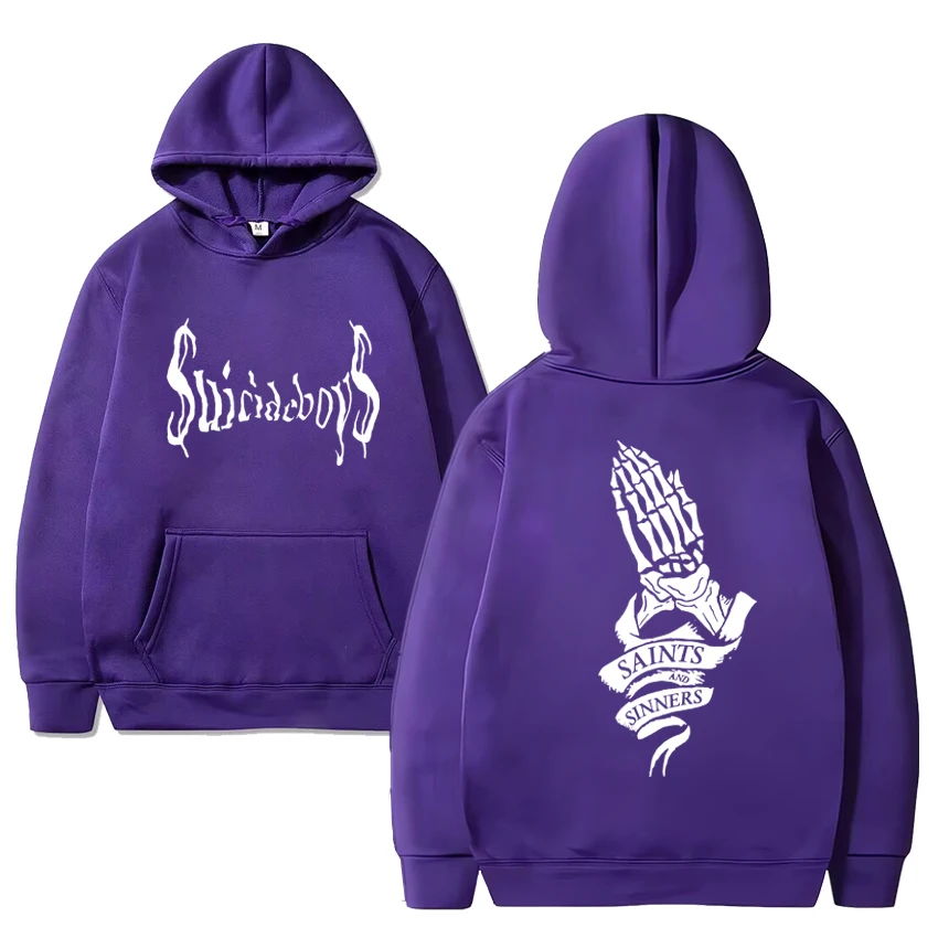 SuicideBoys-Hoodie unisex estilo gótico impressão, moletom velo, manga longa, hip hop, streetwear vintage, venda quente, homens, mulheres, 2024