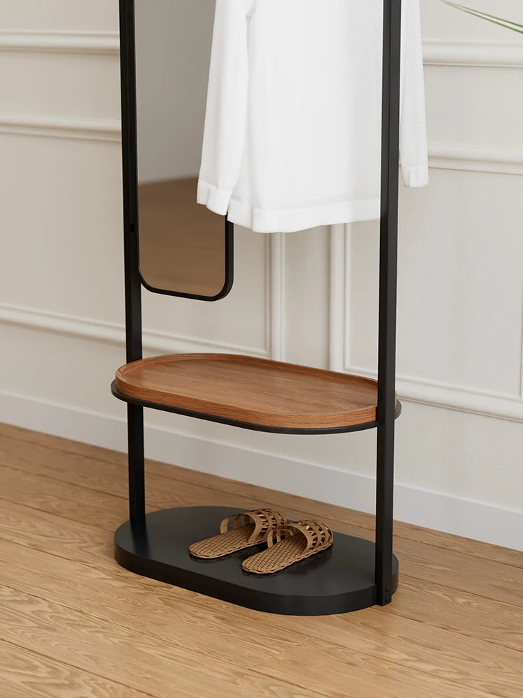 Multifuncional do chão ao teto Cabide, Modern Home Hanger, Entrada do quarto, Creative Coat Rack Espelho