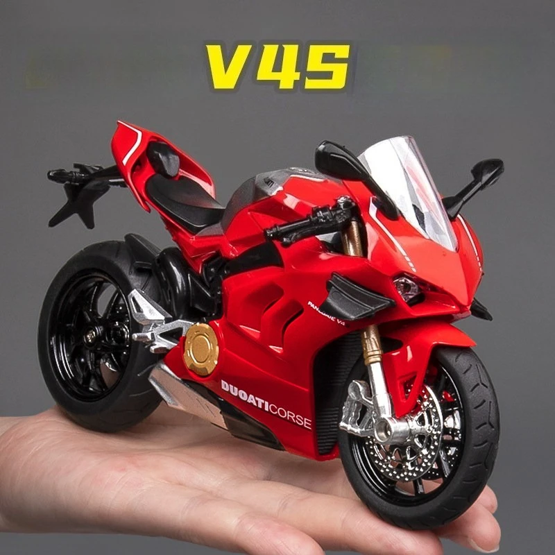 

1:12 Panigale V4S Motorcycle Simulation Alloy Racing Model Toy Street Motorcycle Model Collection Kids Gift