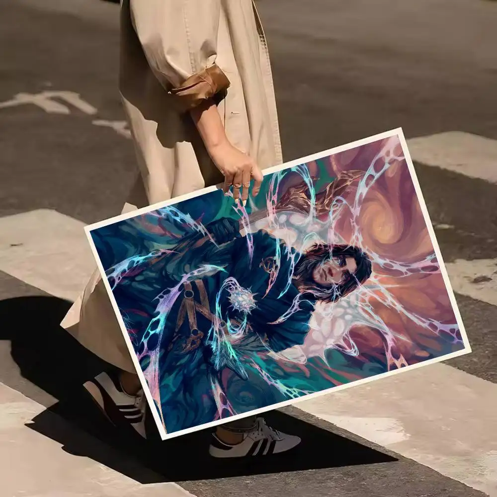 أنيمي غامض فيكتور زر المشارك ذاتية اللصق الفن مقاوم للماء ورقة ملصق مقهى بار غرفة جدار ديكور #5