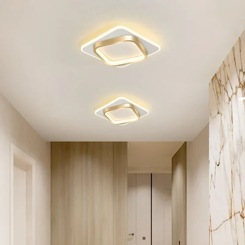 Plafonnier LED au design moderne, luminaire décoratif d'intérieur, idéal pour un salon, une salle à manger, une chambre à coucher, un couloir ou un balcon