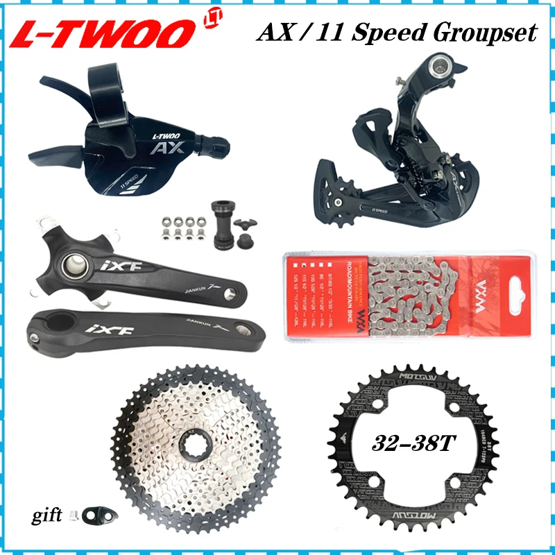 

LTWOO AX 1x11 Speed Derailleur 11S Right Shift Lever RD VXM Chain Sunshine Cassette 42T 46T 50T 52T IXF 104BCD Crank 170 M5100