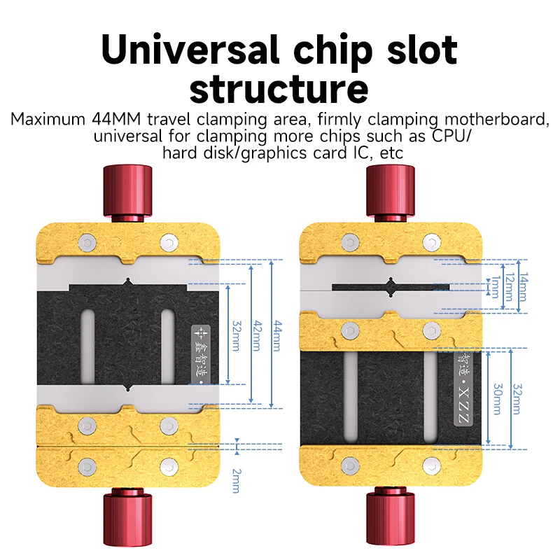 Imagem -06 - Rotating Pcb Solda Fixture Cpu ic Chip Suporte de Remoção de Cola para Celular Reparo Motherboard Suporte Fixture 360 °