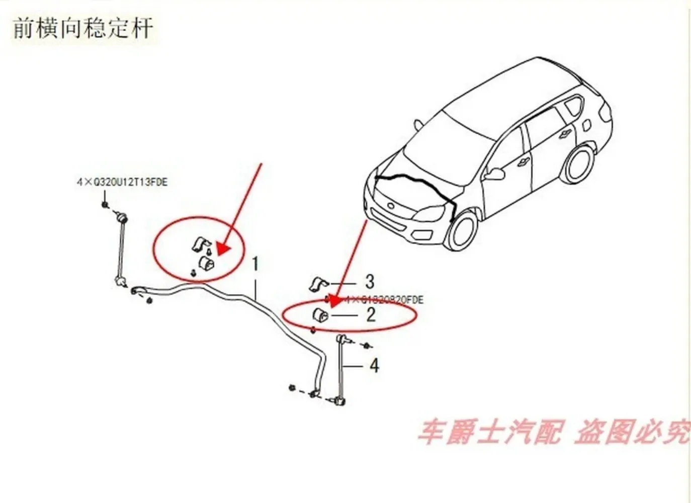 For GWM Great Wall Haval H2 H3 H5 H6 Coupe M6 C30 COWRY  V80 Stabilizer Bar Balance Lever Opening Bushing Rubber Sleeve