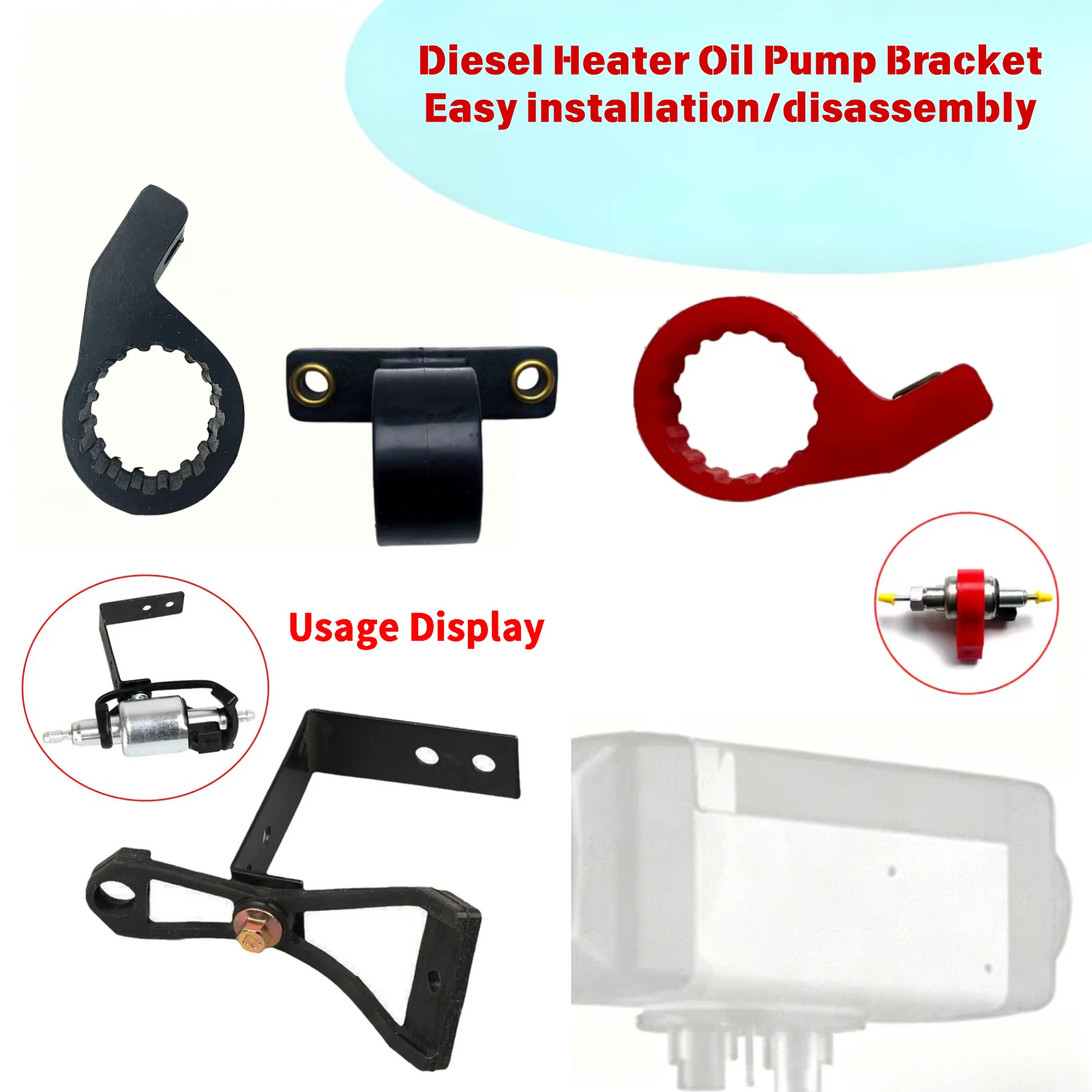 Universal Heater Fuel Pump Bracket Car Air Parking Oil Fuel Air Parking Heater Pump Holder For Webasto Eberspacher
