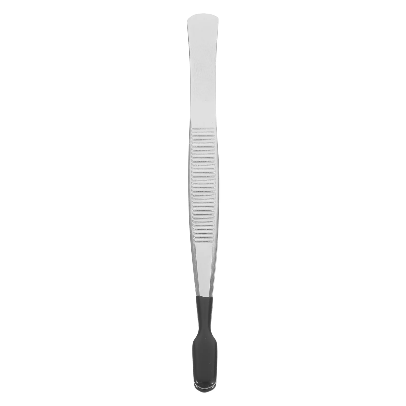 

Small Flat Head Tweezers Stainless Steel Craft Precision Tools Jewelry Making Rubber Handles Lab Philately Stamp Tongs Hand Tool