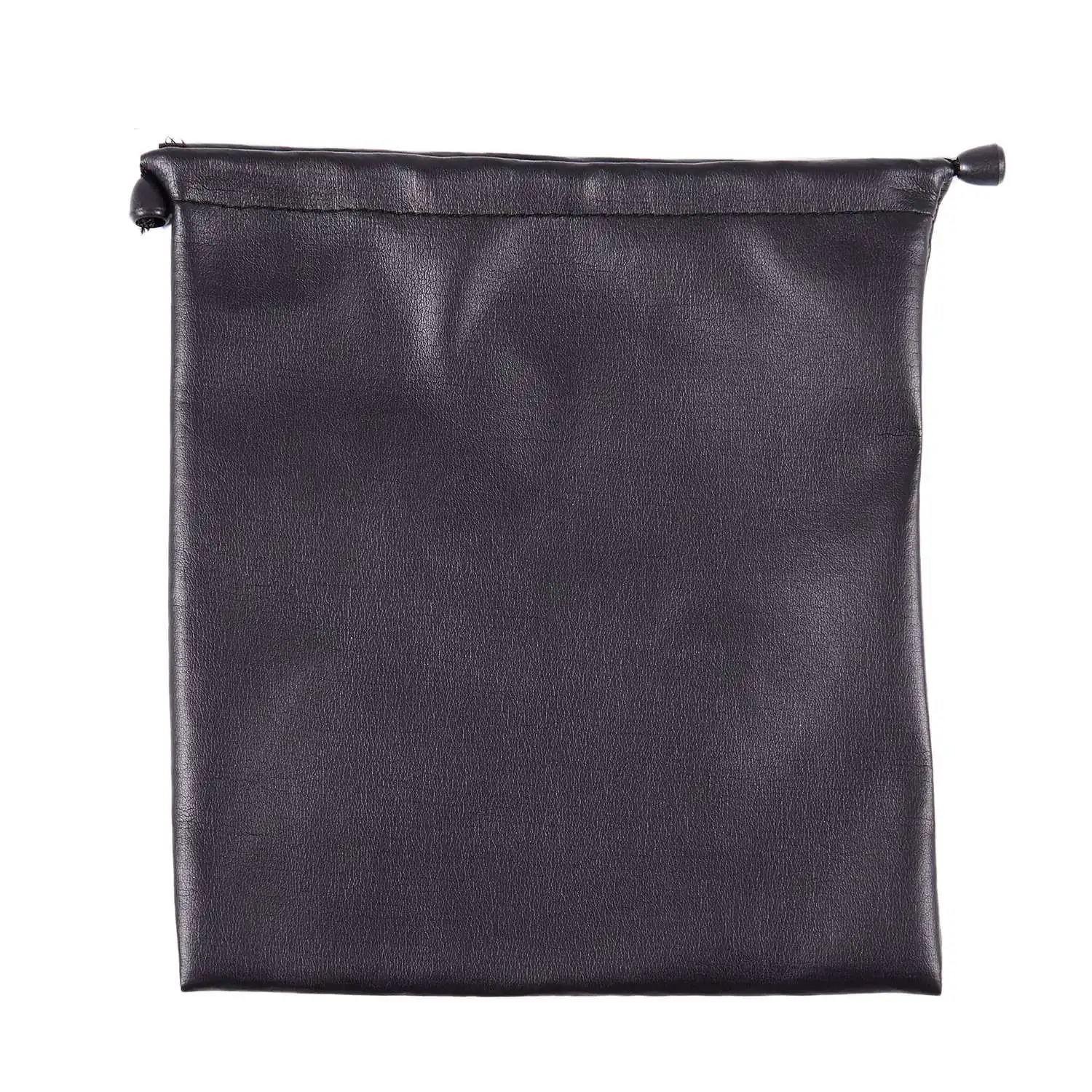 PU Leather Soft Storage Bag Pouch Case For Around Earphone -1 DJ Headphone Black