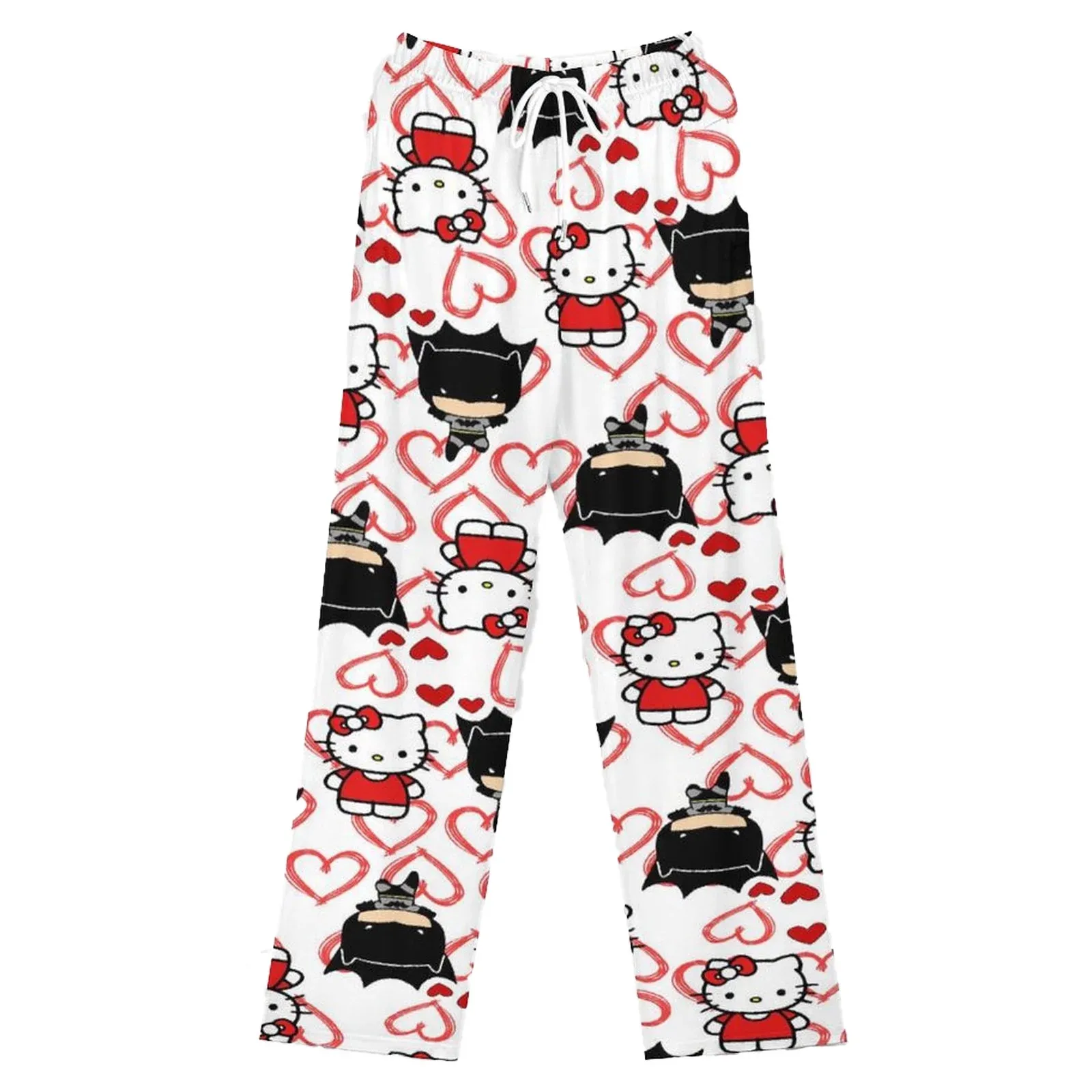 Anime Pajamas For Women Men Cartoon Unisex Couple All Over Print Bottoms Sleep Pajama Pants New Year Valentine Gifts