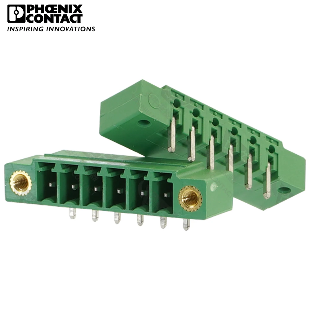 1Pcs 3.81mm Original Genuine Phoenix Contact Connector PCB Pluggable PLUG-IN Terminal Block 6 Pin MC 1.5 GF 3.81 1827907 8A 160V