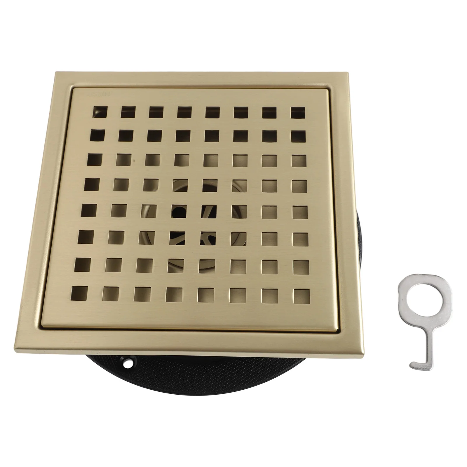 304 Stainless Steel Square Shower Floor Drain with Flange Effective Solution for Water Ponding in Bathrooms and Pools