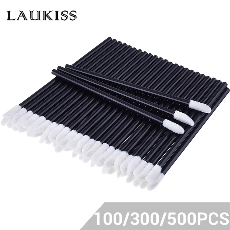 100/300/500pcs Lip Brush Makeup Applicators Lip Gloss Brush Lipstick Wands Multicolor Makeup Beauty Lipstick Cosmetic LAUKISS