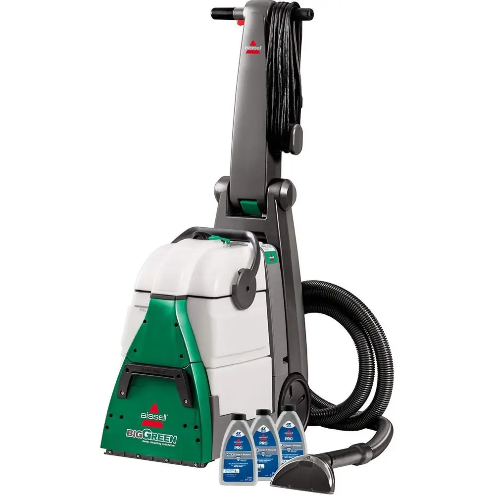 

Профессиональный очиститель ковров Big GreenPro с насадкой XL DirtLiter PowerBrush, 9-дюймовым шлангом для труднодоступных мест, 6-дюймовым инструментом для удаления стойких пятен, включает PRO MAX