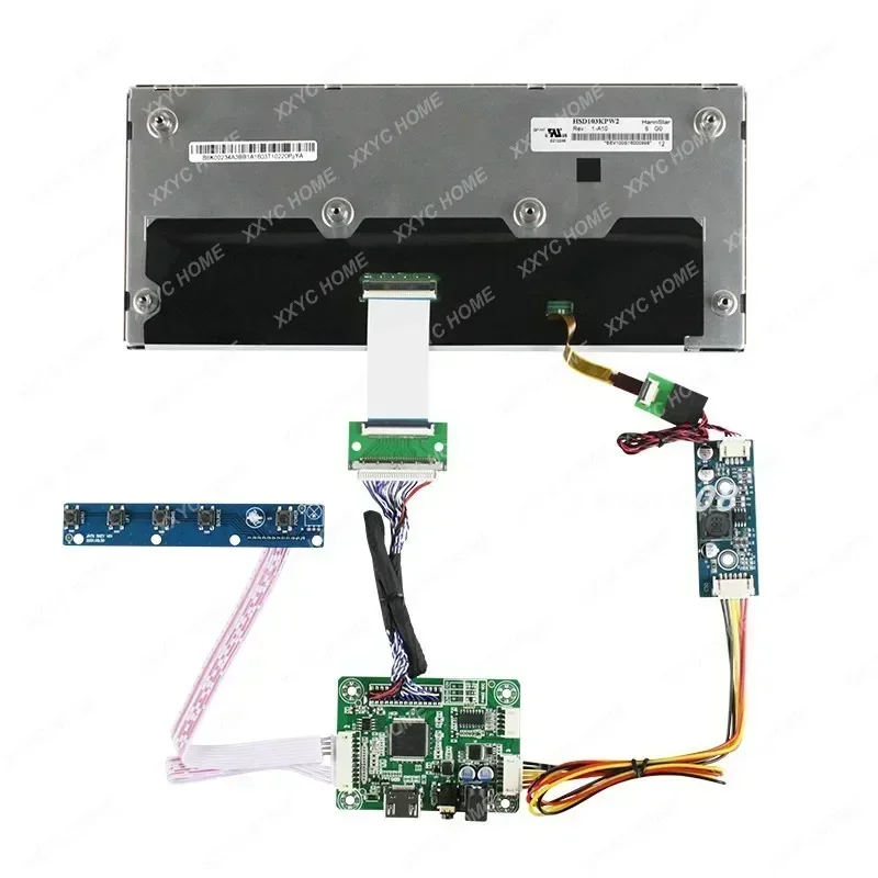 10.3" HSD103KPW2-A10 1920X720 LCD IPS Screen For Sim Racing Digital Dashboard Car Gauge Display  HDMI VGA LCD Drive Board