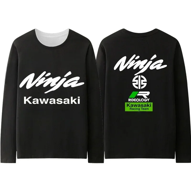 

Summer Men's Crew Neck Long Sleeve T-Shirt Kawasaki Simple Leisure Breathable Quick-Drying Comfortable Outdoor Sports Top