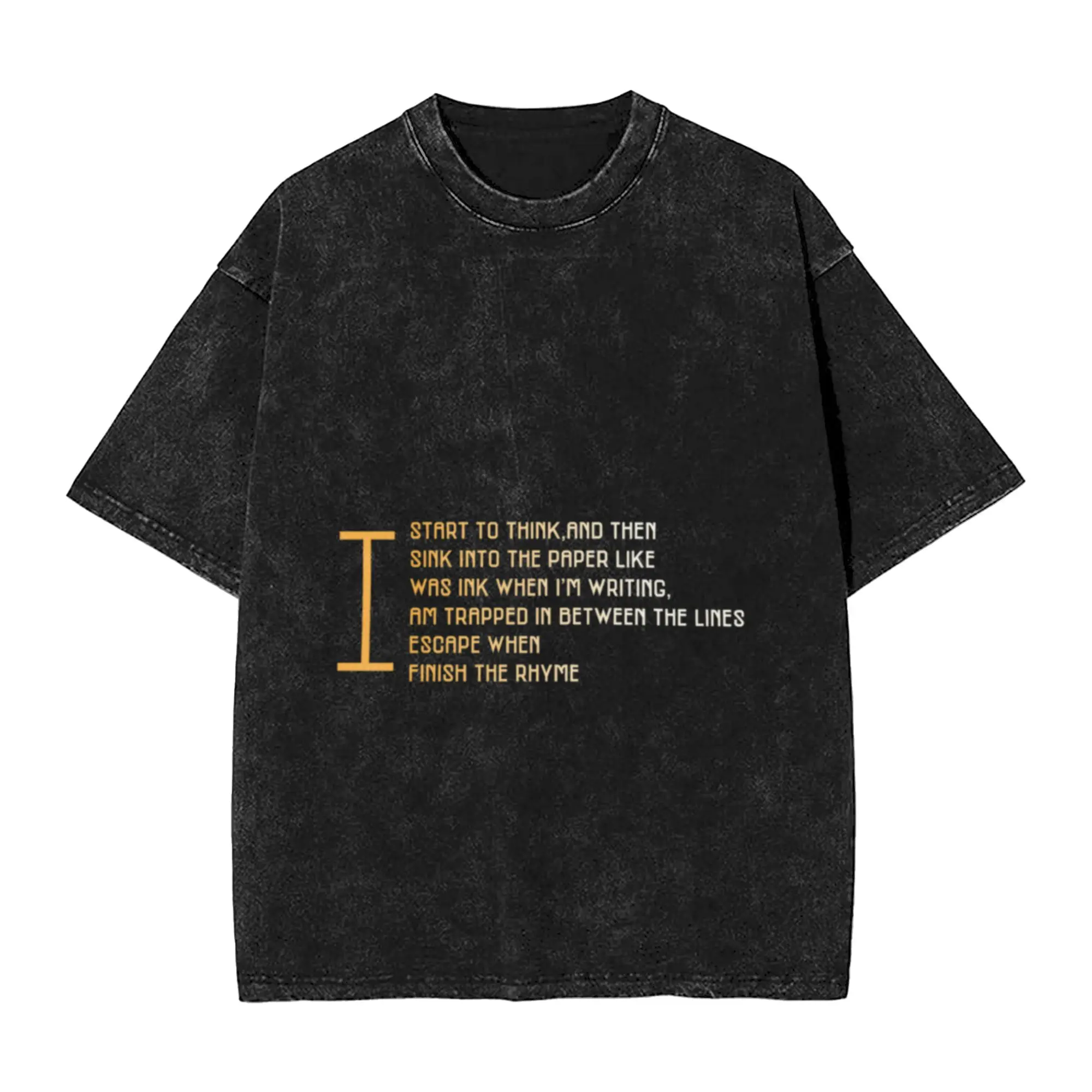 Hip Hop Music Lyrics Eric B    Rakim Unique Comfort A T-Shirt Oversized Short Sleeve Men's Women's Cotton Tees Tops