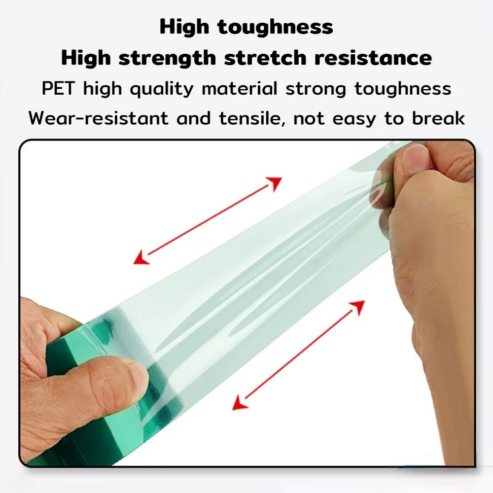 33M/Rotolo Nastro Pellicola PET Verde Resistente Al Calore Ad Alta Temperatura PCB Saldatura Placcatura SMT Scudo Protezione Isolante