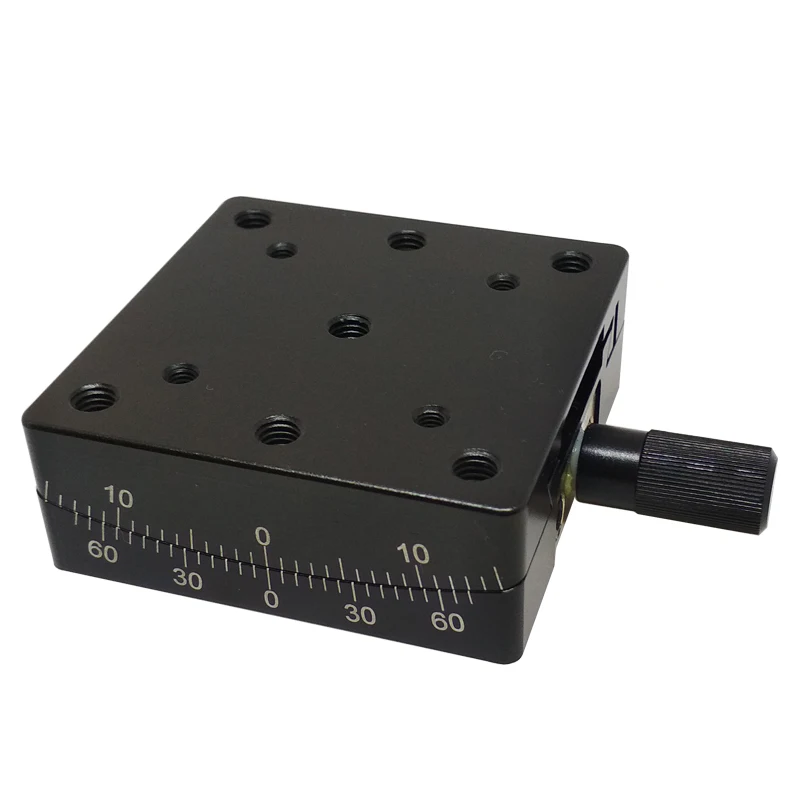 

PT-SD301 precision manual angle table, worm gear, manual displacement table, rotary 100mm, load capacity 6kg Surface anodization