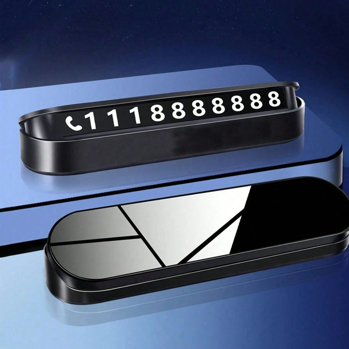 1Pc Move Car Telephone Card Temporary Parking Number Plate Car Display Display Move Car Number Artifact, Parking Number Plate