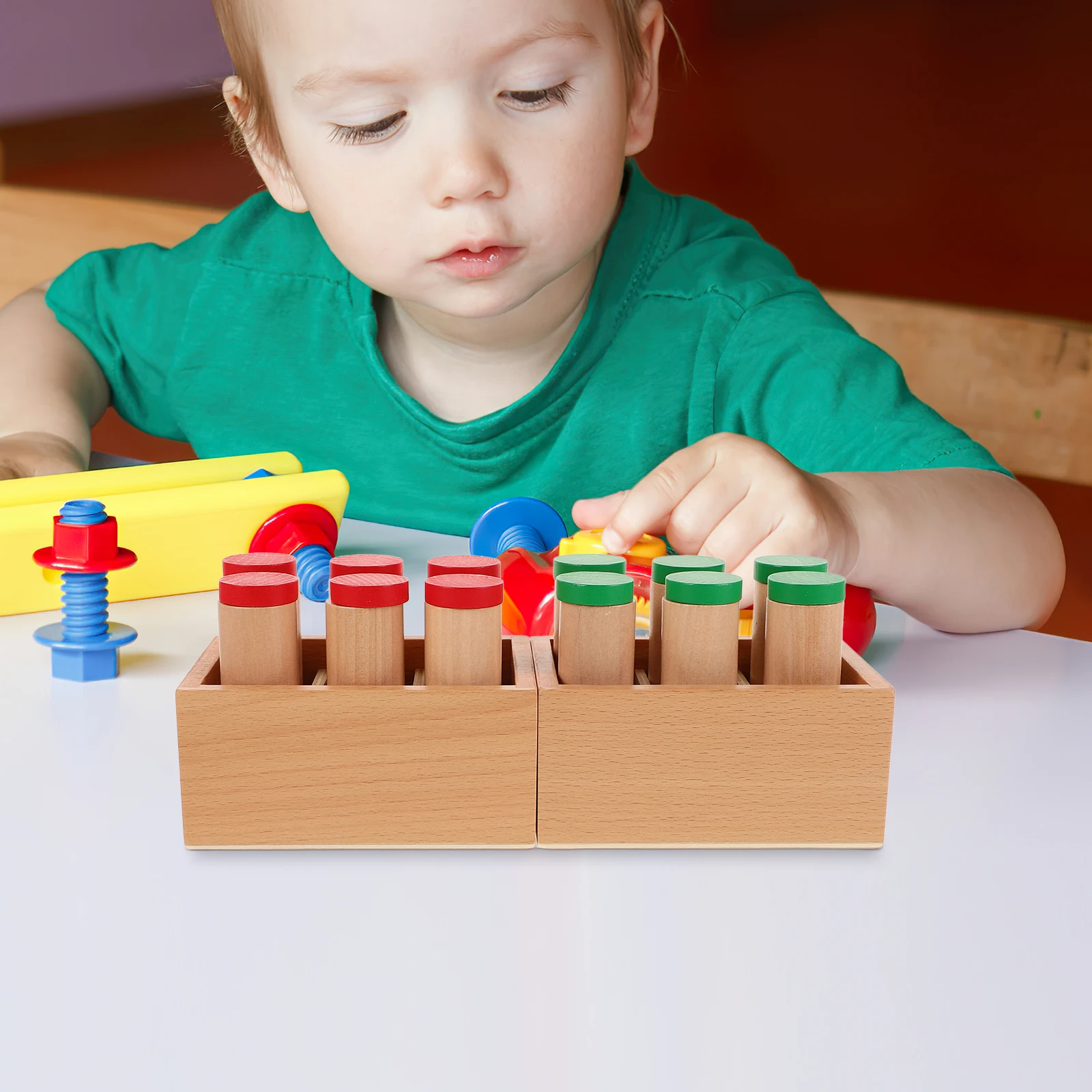 

Children Olfactory Tube Montessori Toys Shake Auditory Material Sound Bottles Early Childhood Education