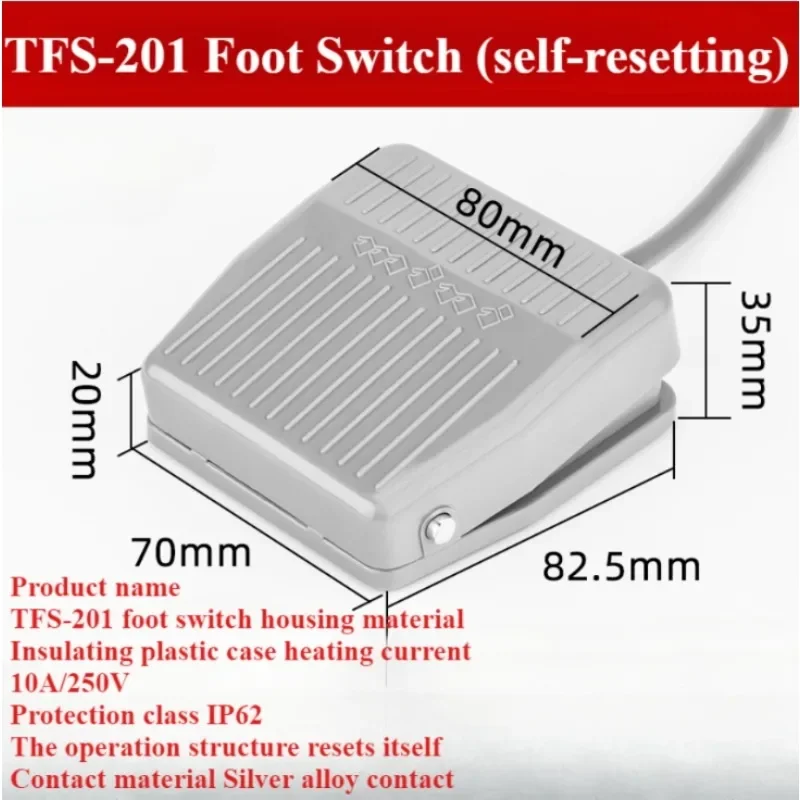 IMC Hot SPDT non-slip instantaneous electric foot switch TFS-01 TFS-201 instantaneous electric foot switch