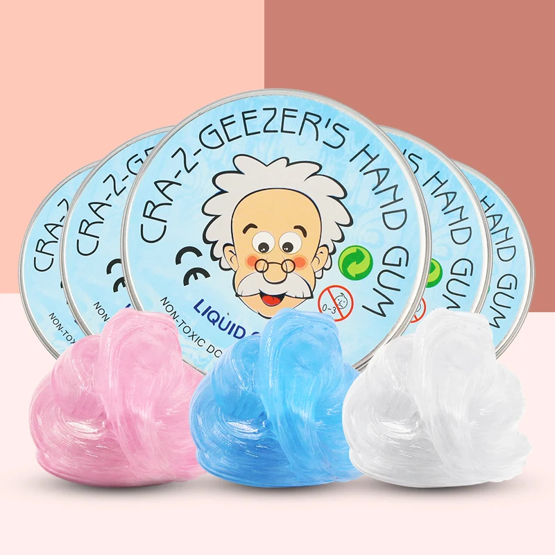 Lab Putty Crystal Clear Glass (1 Pack) Best Thinking Smart Crazy Stress Putty with Tin, Sensory & Bouncing Toy