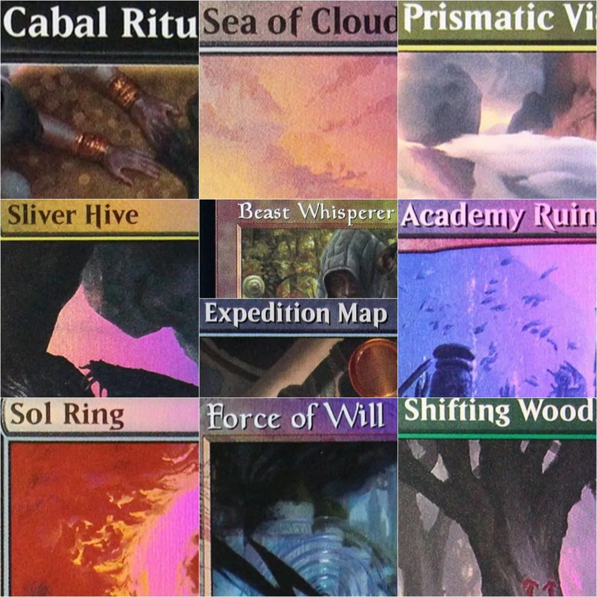 

Foil "Sliver Hive/Beast Whisperer/Sea of Clouds" Magical Proxy cards High Quality Cards Gathering Board Game Deck Trading Cards