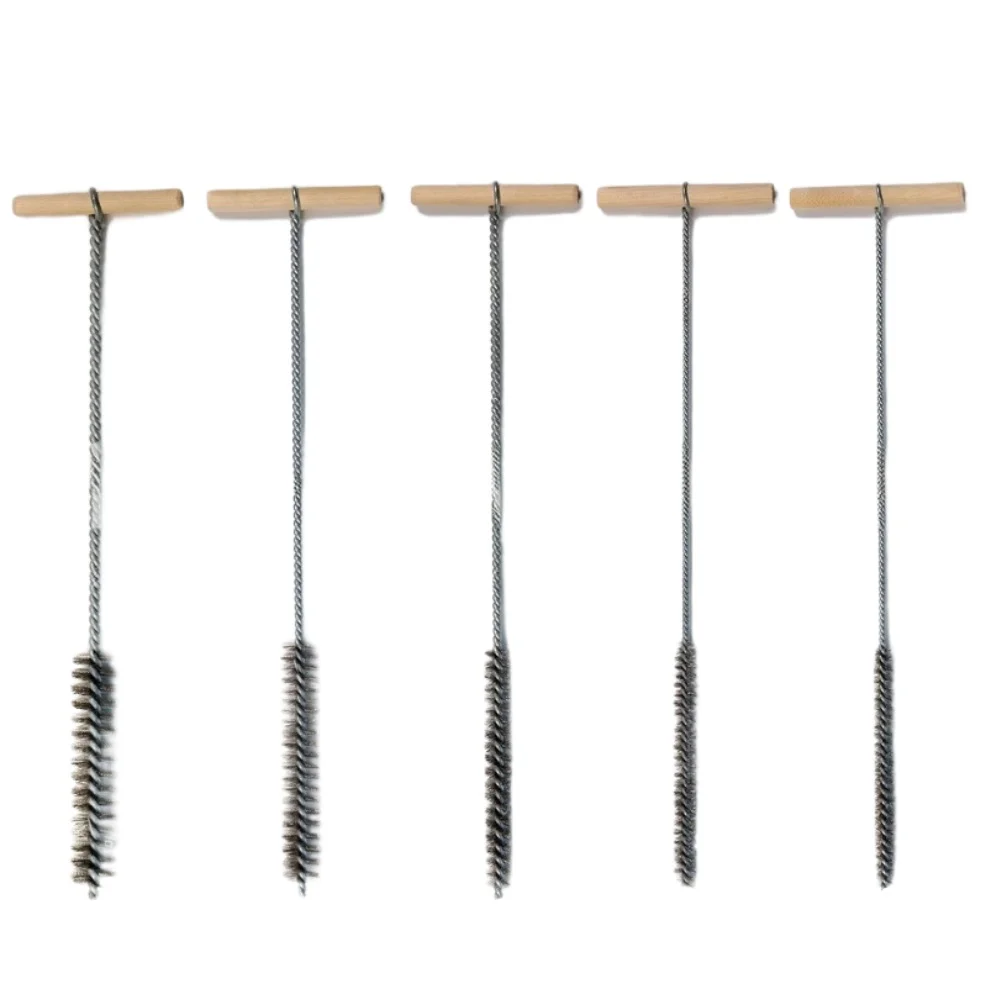 

300mm Stainless Steel Wire Brush with Wood Handle for Rust Removal Polishing and Cleaning of Plumbing Components