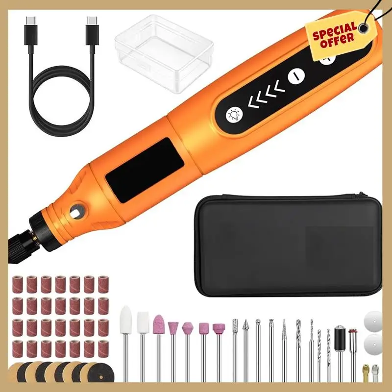 

Classy-USB Charging With 36 Accessories, Multi-Purpose Power Rotary Tool For Sanding, Polishing, Drilling, Carving