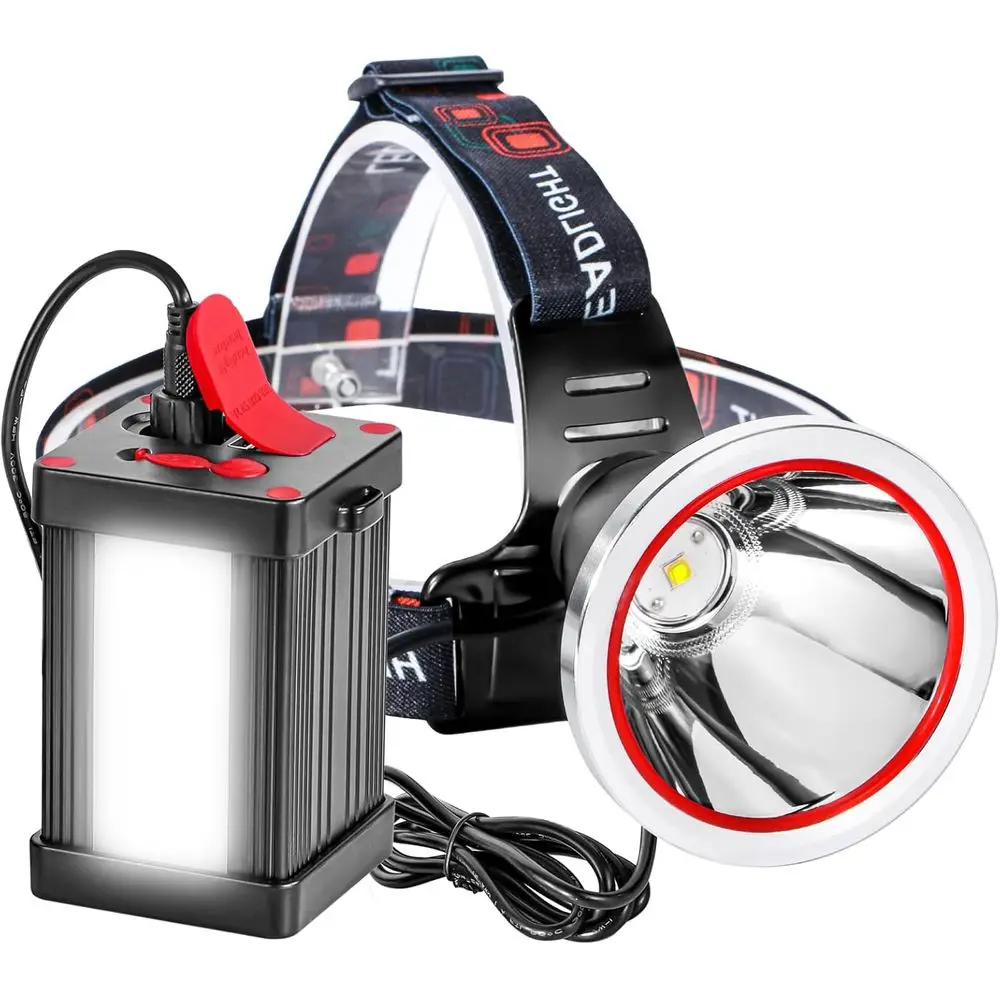 

High Power LED Lamp with Separation Design, Super Bright Long Dilight, Waterproof Rechargeable Outdoor Lamps for Camping, Hiking