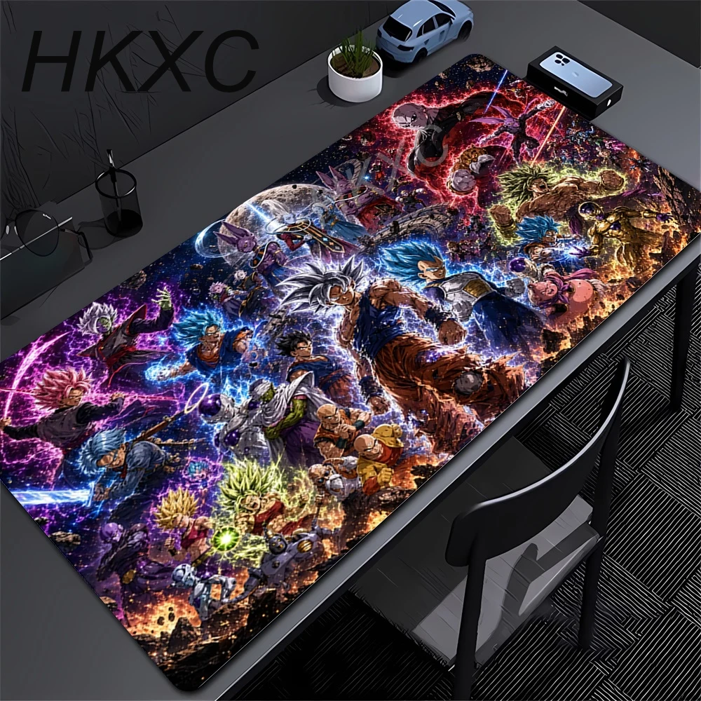 Alfombrilla de Ratón XXL Anime Dragon Ball Z Kawaii DBZ, Alfombrilla de Escritorio para Chicas, Alfombrilla de Escritorio para Computadora Gamer, Accesorios de Juego para Teclado, Alfombrilla de Ratón