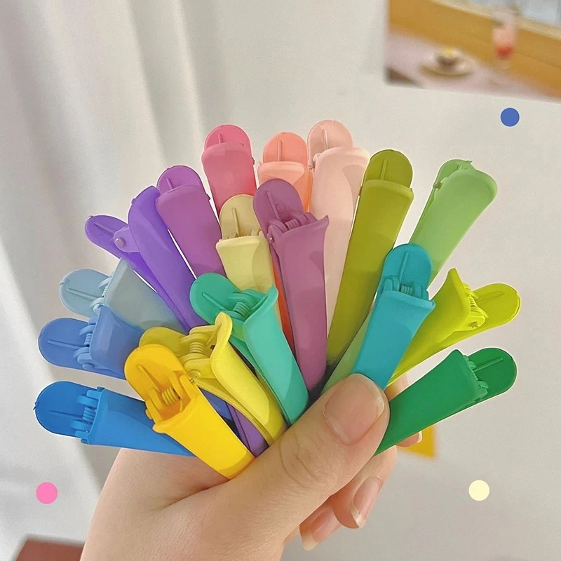 

3Pcs/Set DIY Hairpins Hair Matte Plastic Candy Colors Duckbill Hair Clip Care Hair Clamps Styling Tools Professional Salon