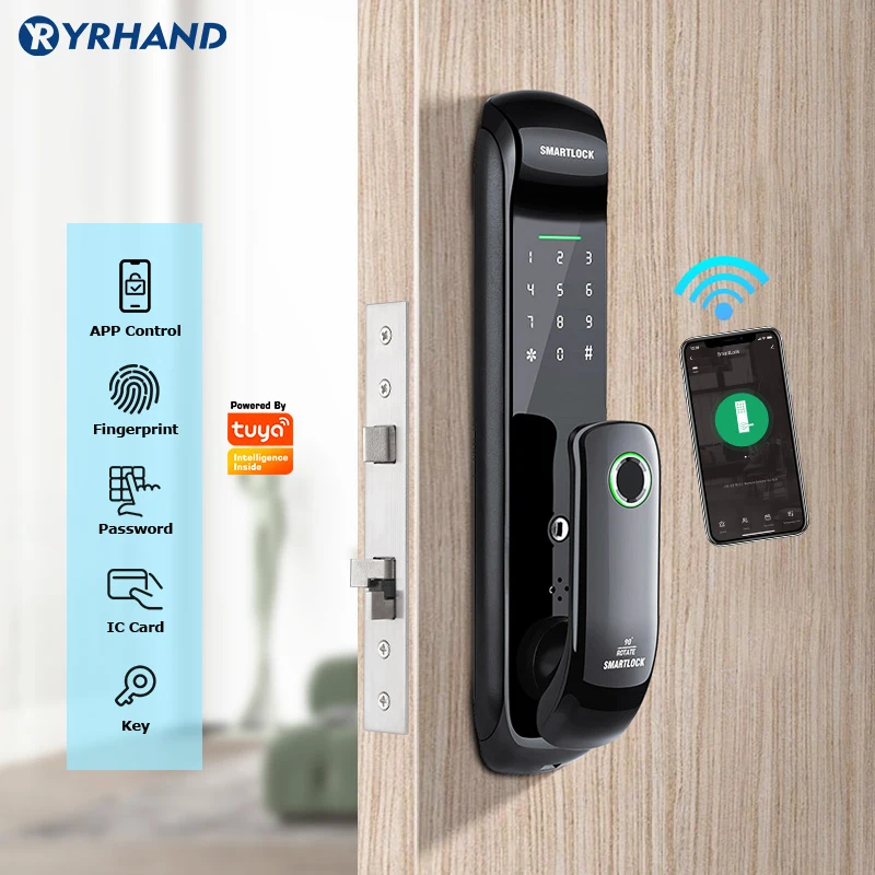 tuya fechadura eletronica serratura inteligente eletronica fingerprint lockstuya fechadura inteligent... smart door lock