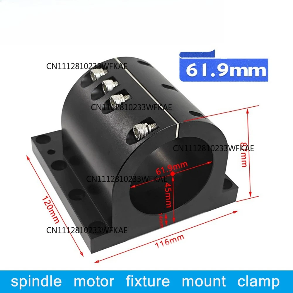 Cast Aluminium bracket 62mm 65mm 80mm 100mm Spindle Mount Clamp Fixture Support Accessories