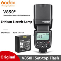 Godox V850II /X2T 2.4G Built-in Receiver Wireless X System 1/8000s HSS For Canon Nikon Sony Pentax Olympas Camera Flash