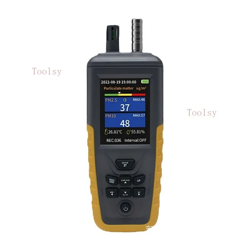 

Счетчик частиц пыли, интеллектуальный многофункциональный тестер температуры и влажности