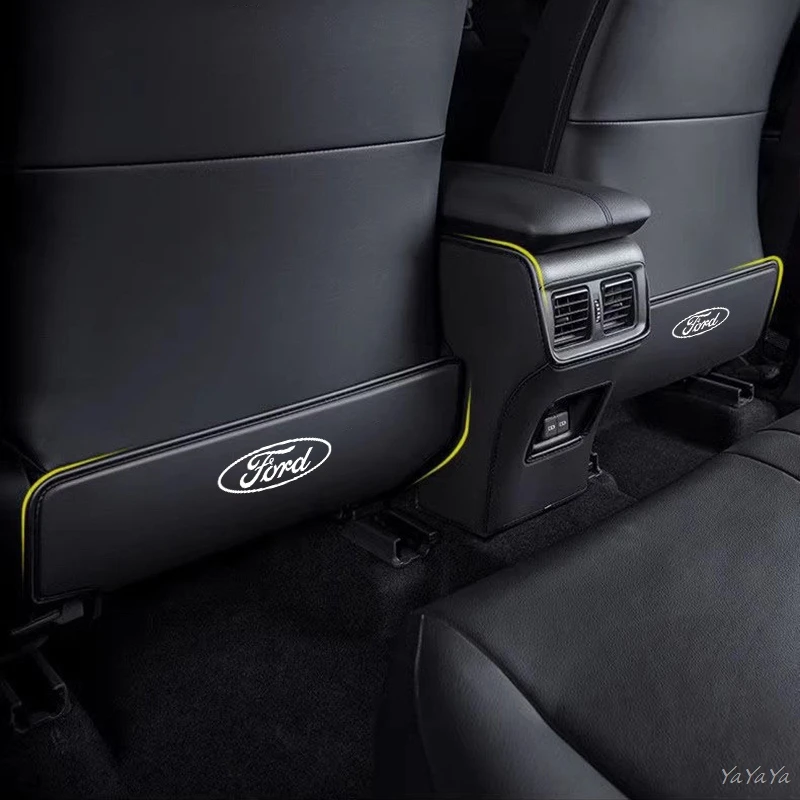 

Car Seat Back Kick Mat Anti-Dirty Cover Anti-Kick Protector For Ford Mustang Bronco Fiesta Focus Mondeo Kuga F150 Ranger Sticker