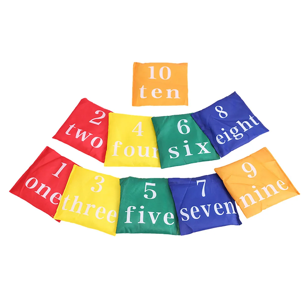 

10Pcs Bean Bags Small Compact Toss Game for Kids Parent-Child Communication Outdoor Playthings Bean Bags Boys Toy