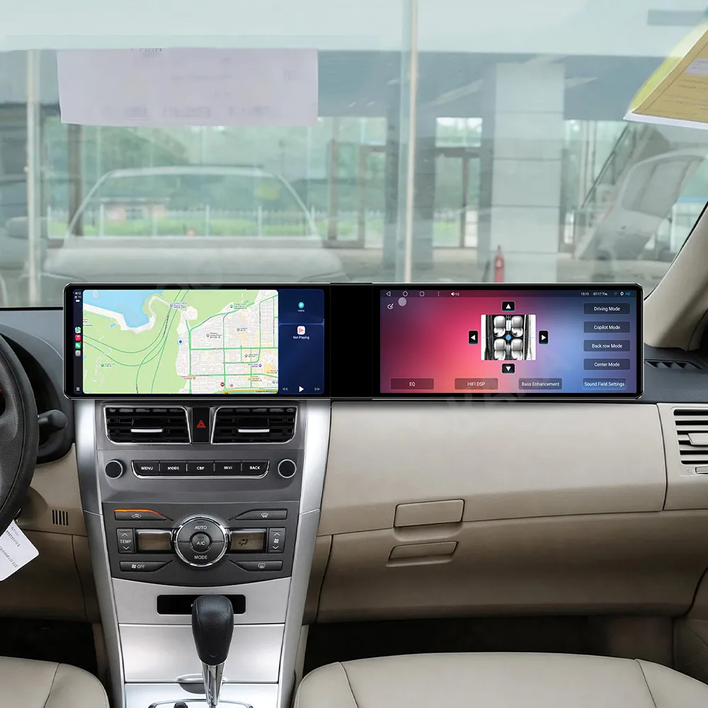 Qualcomm Android Radio For Toyota Corolla 2006-2013 Dual Screen GPS Multimedia Navigation Stereo Receiver player IPS Head Unit