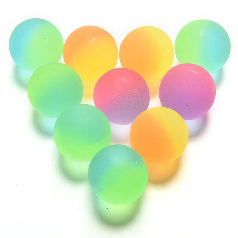 Funny toy balls Bouncy Ball floating bouncing child rubber toy 1pc of ball elastic random color bouncy C3E7