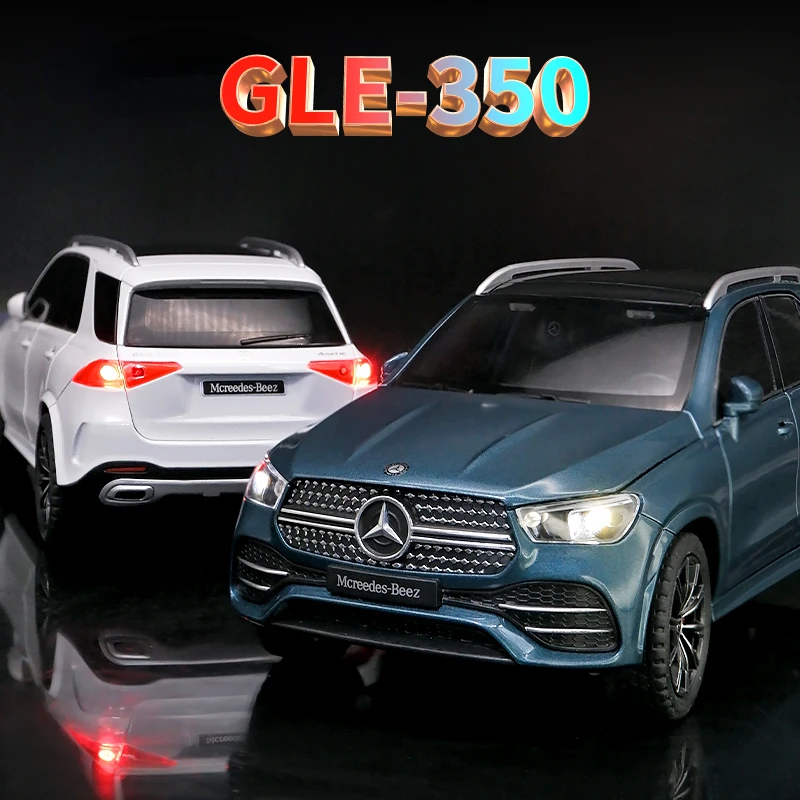 Simulation 1:24 Benz GLE350 Off Road Vehicles Model Collective Diecast Metal Car Toys Boys Gift Sound Light Voiture Miniature