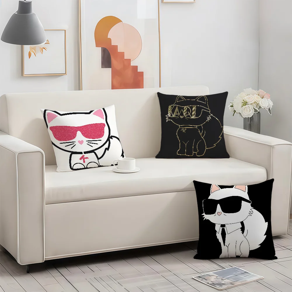 Kissenbezug, Geburtstagsgeschenk, Katzen-Jubiläumsgeschenk, doppelseitig bedruckt, luxuriös, mit Reißverschluss, modischer Kissenbezug, weiche Haut