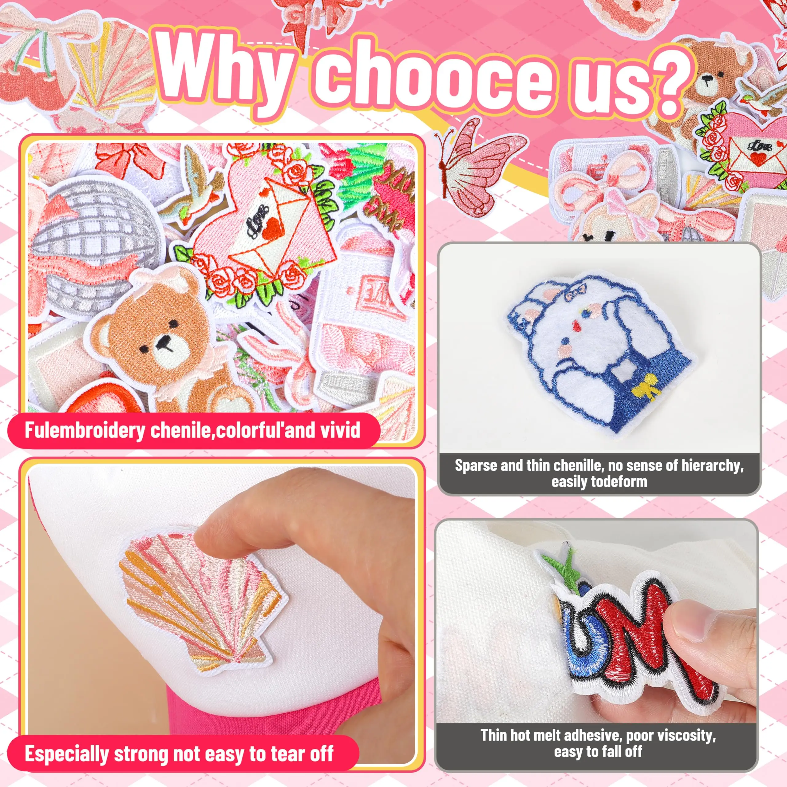 Various Words English Letter Love Cool Embroidered Funny Patches Fabric Applique Iron On For DIY Crafts Sticker Sewing Supplies - view 6
