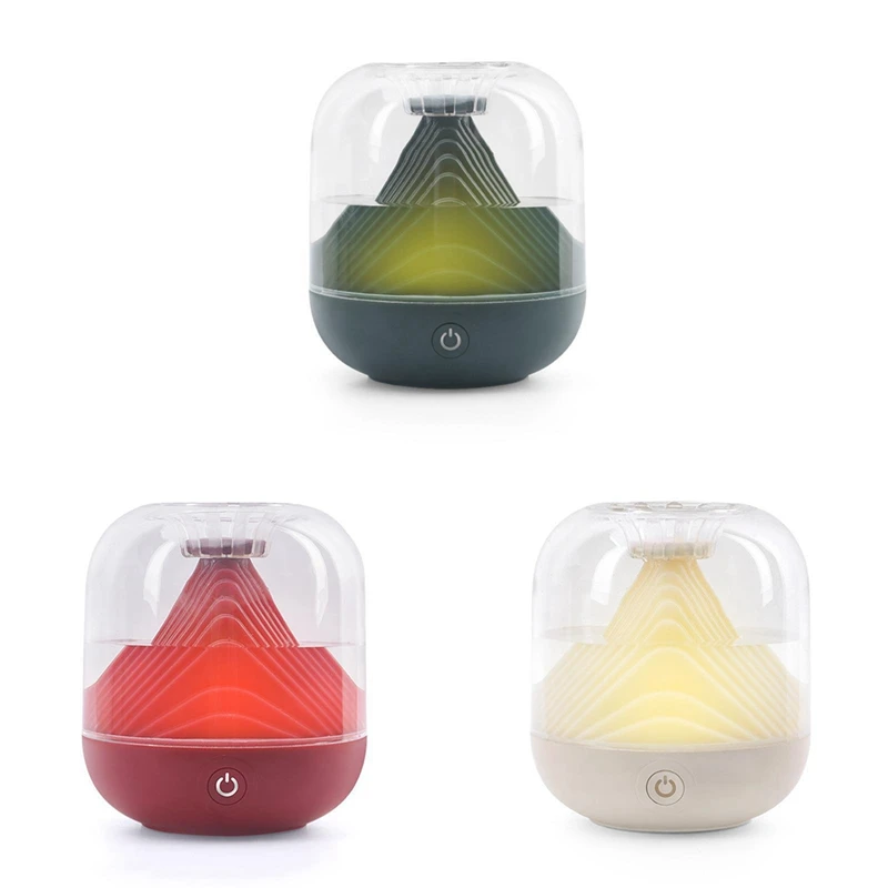 Rechargeable 1200Mah Water Atomizer Diffuser Essential Oil Diffuser For Bedroom Green