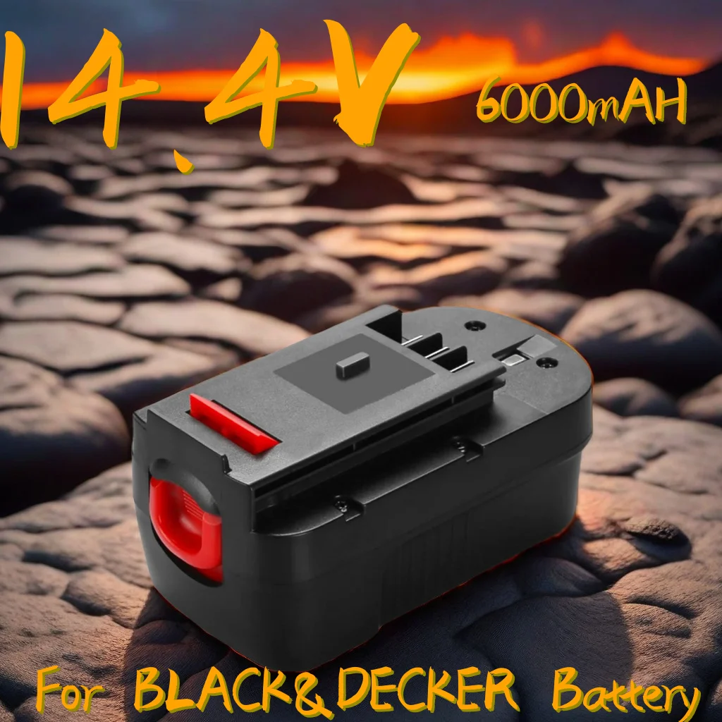 

14.4V HPB14 Battery for Black and Decker 6000mAh Ni-Mh Replacement for Firestorm FSB14 FS140BX 499936-34