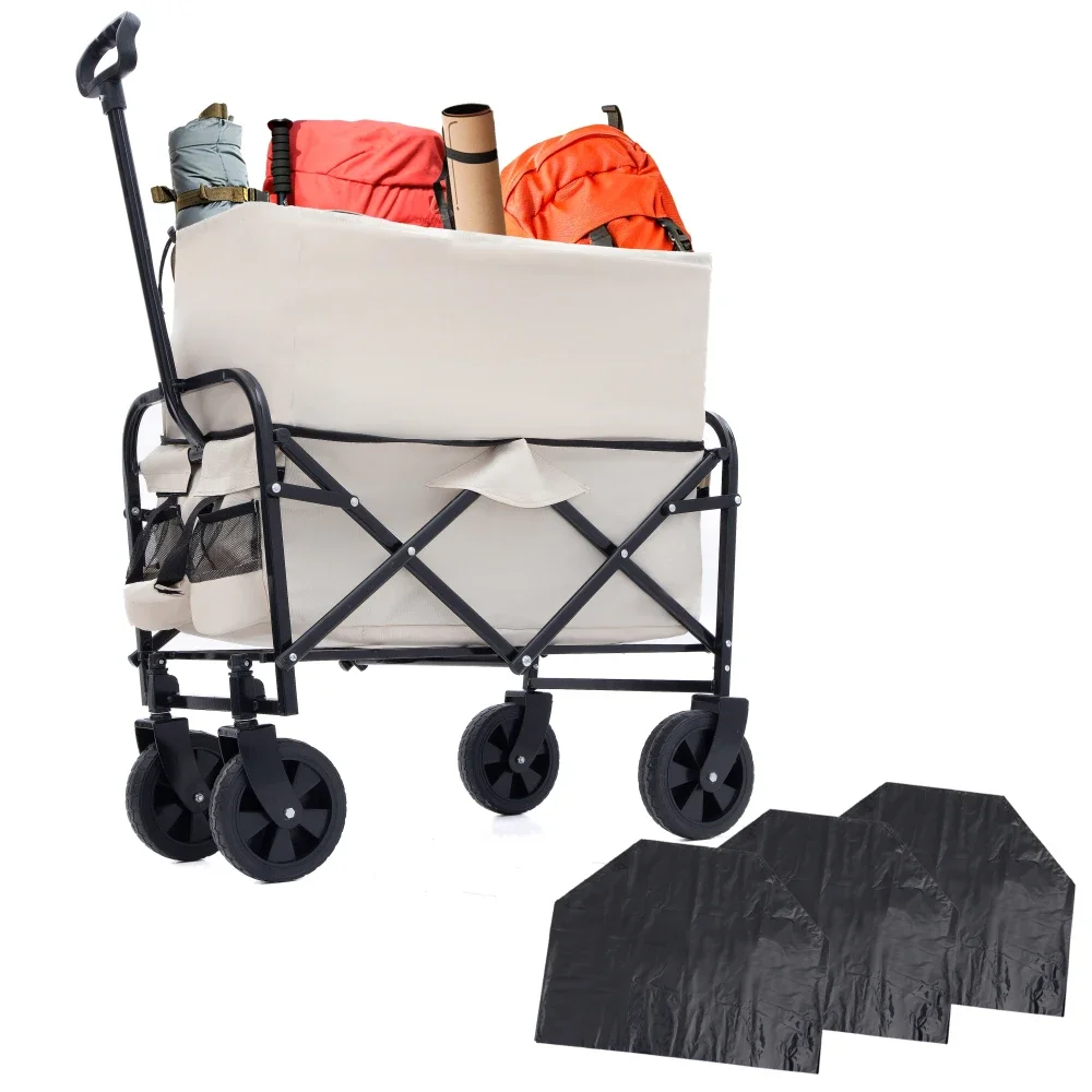 

Minimeetall Multi-use Bag,Collapsible Foldable Wagon Cart Beach Wagon Heavy Duty Utility Cart Utility Wagon Grocery Cart