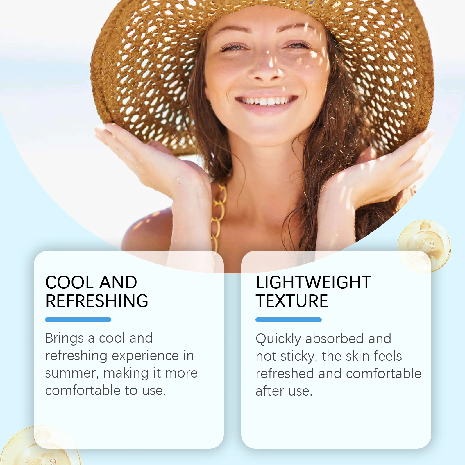 HOYGI Spf50 + واقي من الشمس مضاد للأشعة فوق البنفسجية حماية من حروق الشمس مقاوم للماء في الهواء الطلق التحكم في الزيت Getle تحديث سطع كريم الشمس 50 جرام #3