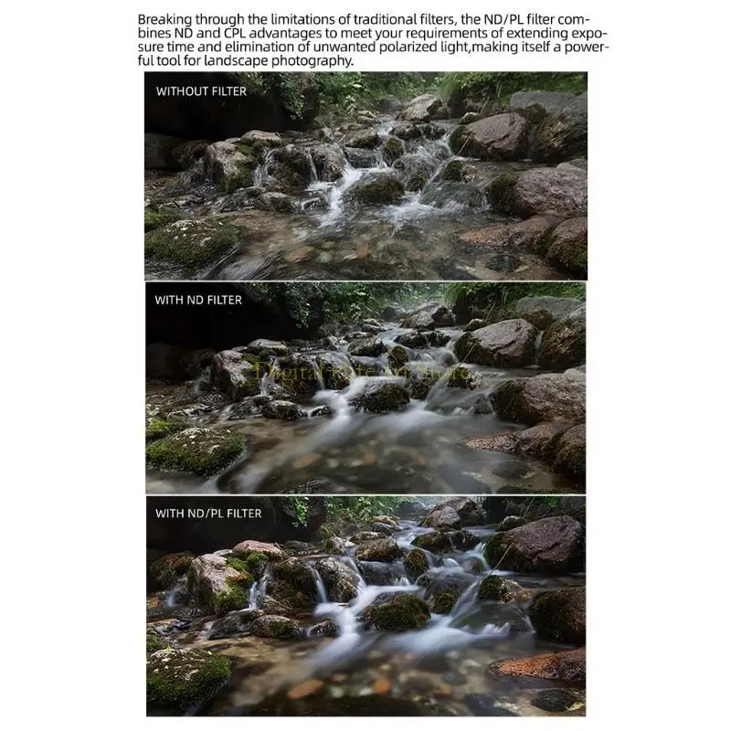 E06D مرشحات العدسات المستقطبة المعدنية المغناطيسية لفلتر عدسة الكاميرا Pocket3