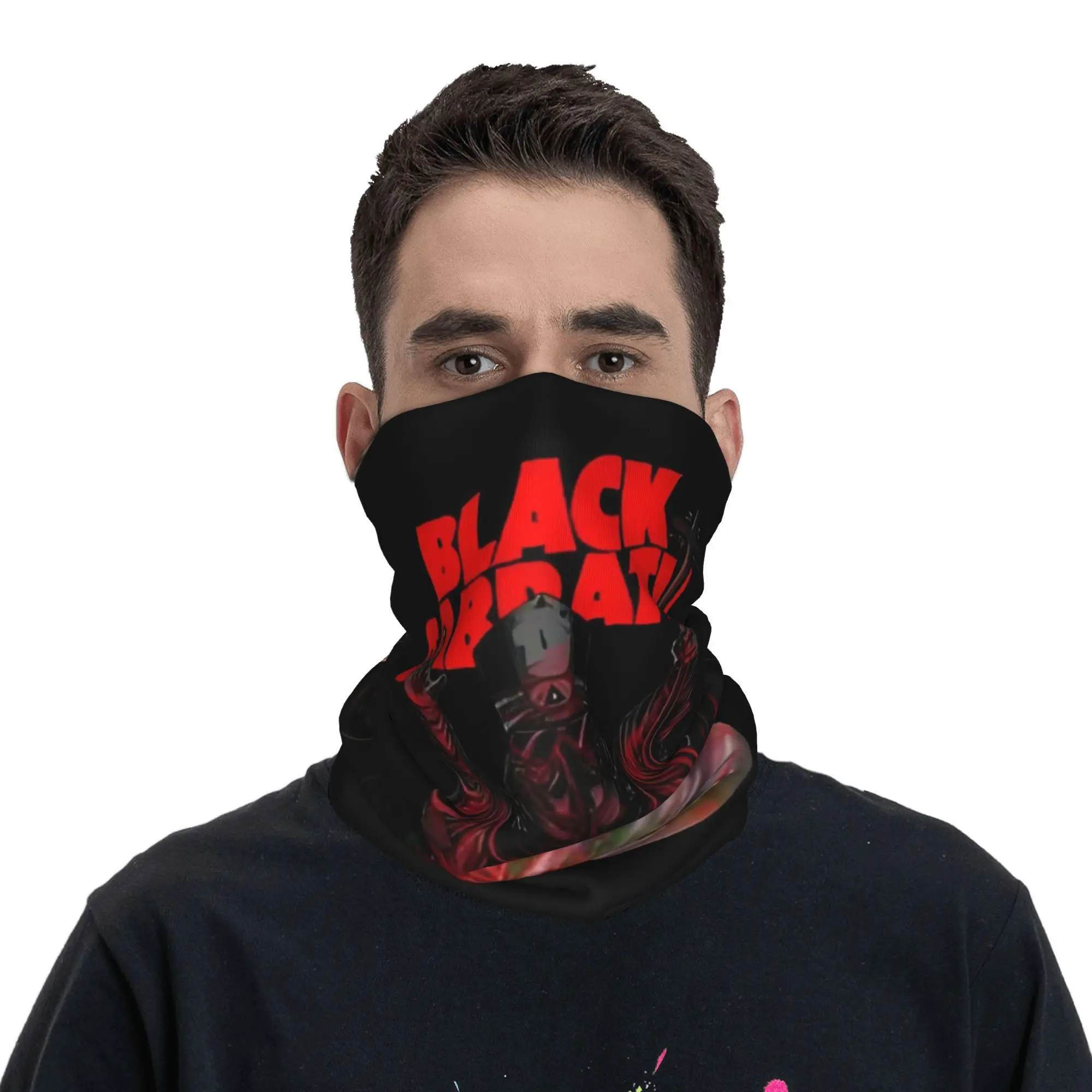 S-Sabbathed Heavy Metal Bandana Winter Neck Warmer Women Windproof Wrap Face Scarf for Hiking Rock Metal Music Gaiter Headband
