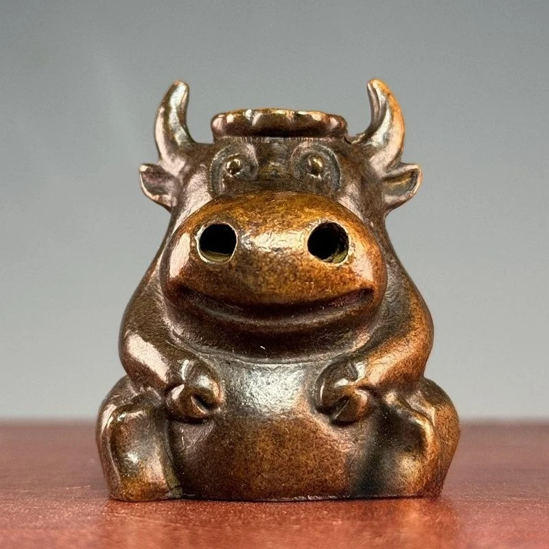 Retro Wall Street Bull Incense Ornament Cute Animal Backflow Incenser Retro Sandalwood Stove Classic Incense Burner