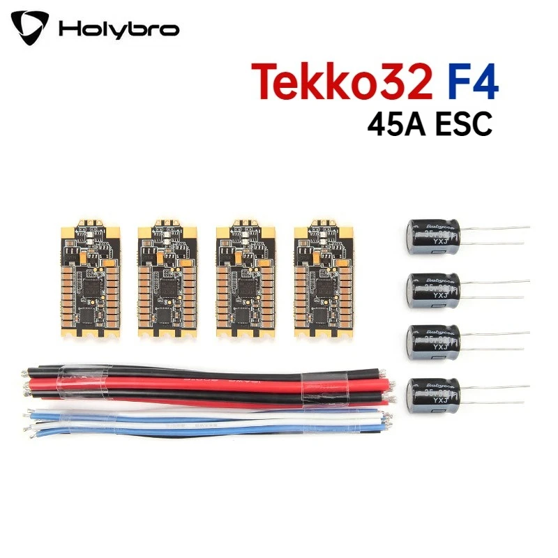

Holybro Tekko32 F4 45A Бесщеточный ESC BLHeli_32 Bit 2-6s Dshot1200 Совместимый контроллер полета BetaflightF3/F4 для RC FPV Drone